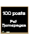 100 Posts Pet Homepages